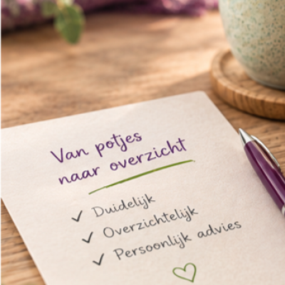 van potjes naar overzicht